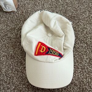 Disney Cream Hat with Red and Blue Patch